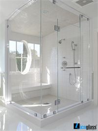 VÁCH TẮM KÍNH 180 ĐỘ CỬA MỞ QUAY