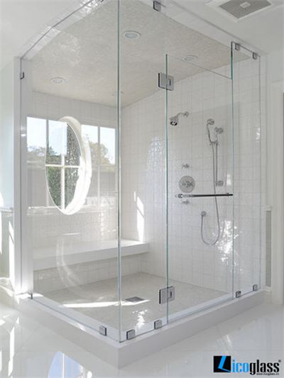 VÁCH TẮM KÍNH 180 ĐỘ CỬA MỞ QUAY