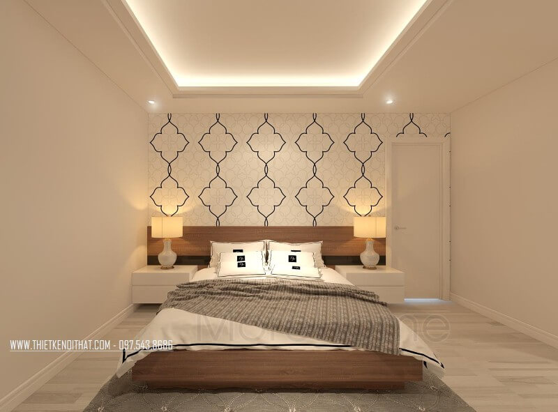 Giường ngủ chung cư gỗ công nghiệp Giường ngủ chung cư gỗ công nghiệp