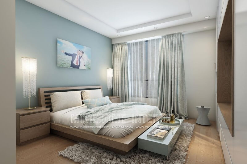 Giường ngủ chung cư gỗ công nghiệp Giường ngủ chung cư gỗ công nghiệp