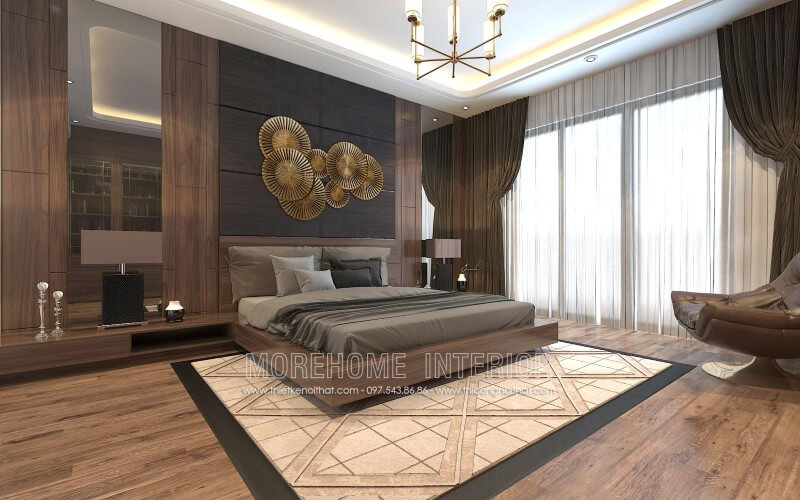 Giường ngủ biệt thự alt=