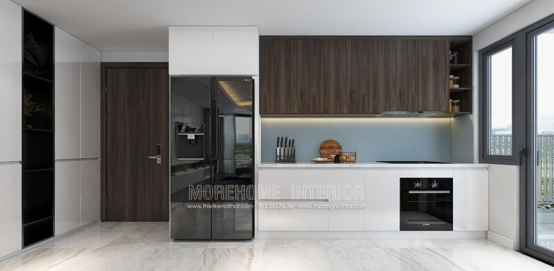 Tủ bếp làm gỗ công nghiệp hiện được rất nhiều gia đình chọn lựa và tin dùng vì mẫu mã lại hiện đại, thu hút Tủ bếp gỗ, tủ bếp gỗ tự nhiên, tủ bếp tân cổ điển