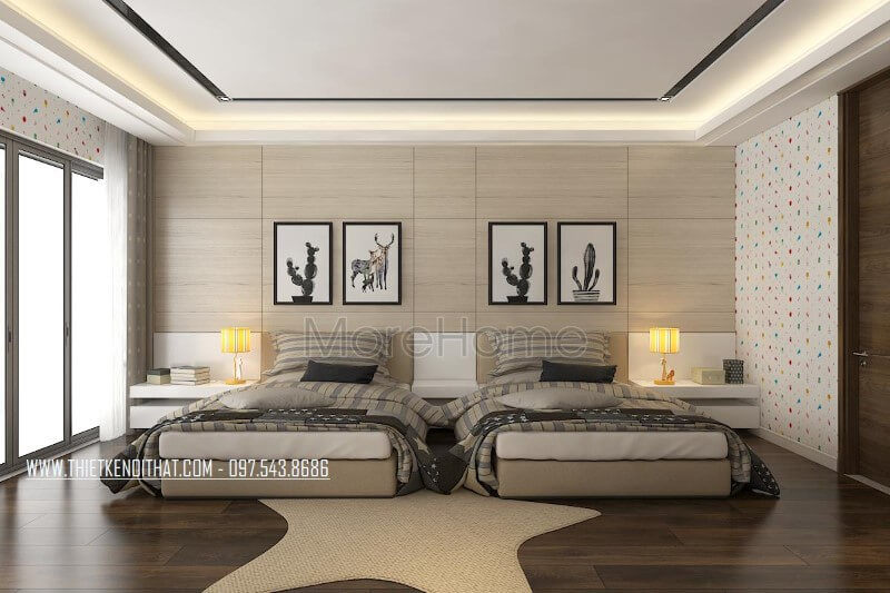 Giường ngủ chung cư hiện đại Giường ngủ chung cư hiện đại