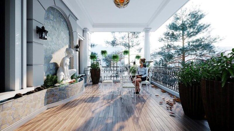 Bố trí không gian thư giãn khu vực ngoài trời đẹp, sang trọng, phong thủy cho nhà phố, biệt thự.